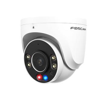 Foscam W5EP, 3K/5MP QHD PoE IP camera, with flashing red & blue lights