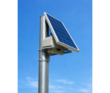 Pole-Mount Off-Grid Solar Power Kit for IP Cameras 80W, 25Ah LiFePO4