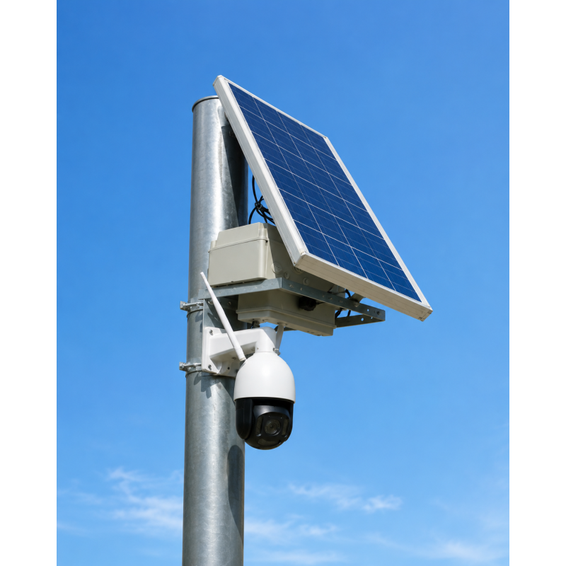 Off Grid farm solar SD2X PTZ with CPE camera kit