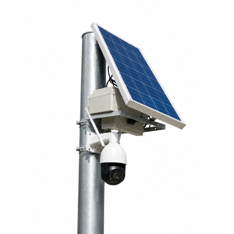 Off Grid farm solar SD2X PTZ with CPE camera kit